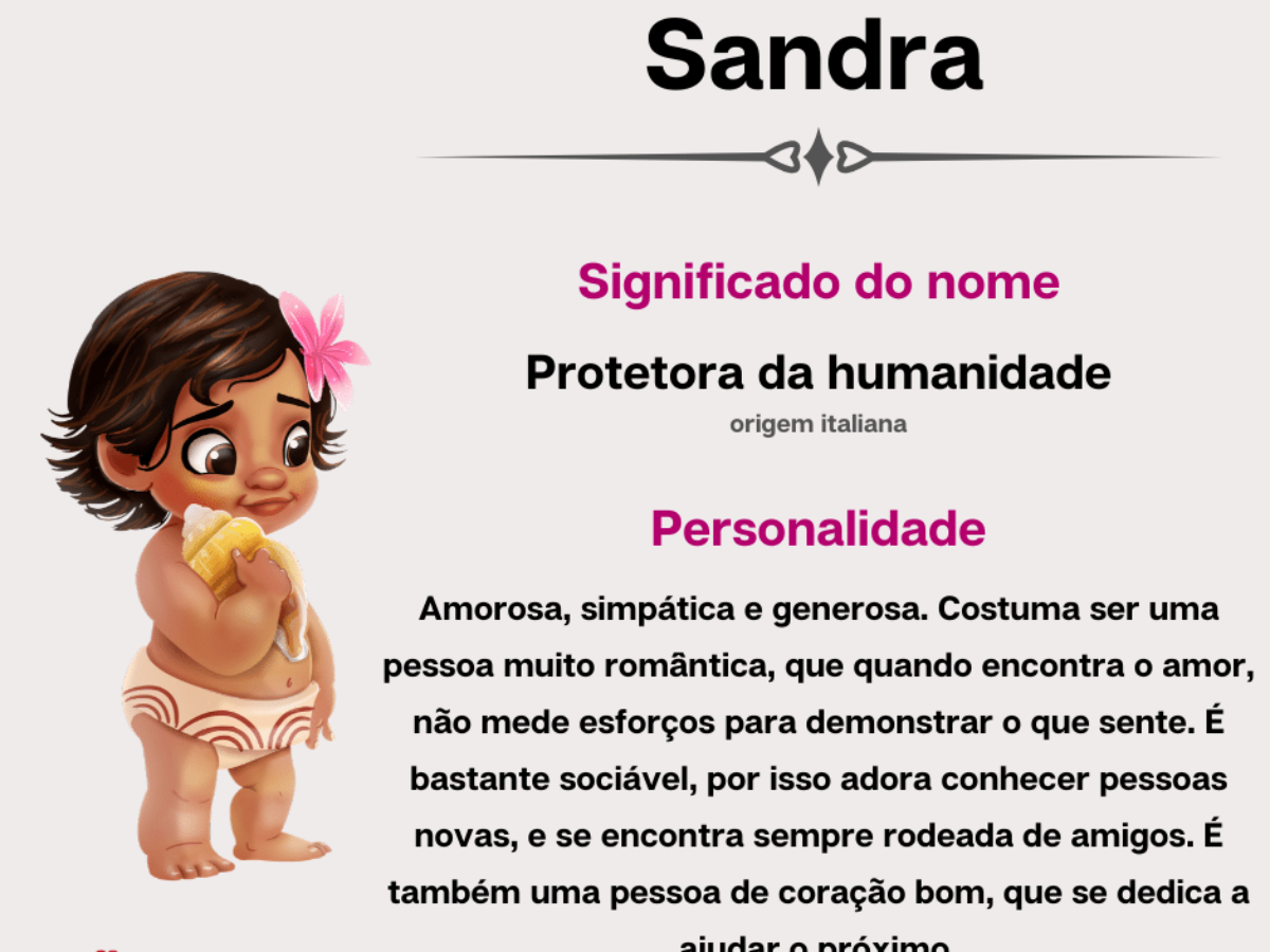 erros comuns ao escolher nome de bebê sandra