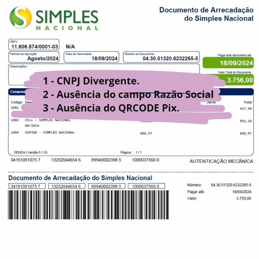 erros comuns ao emitir DAS simples nacional