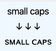 small caps