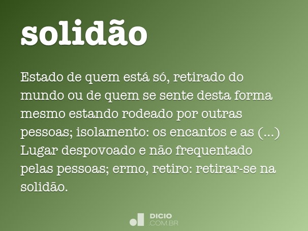 solidão significado