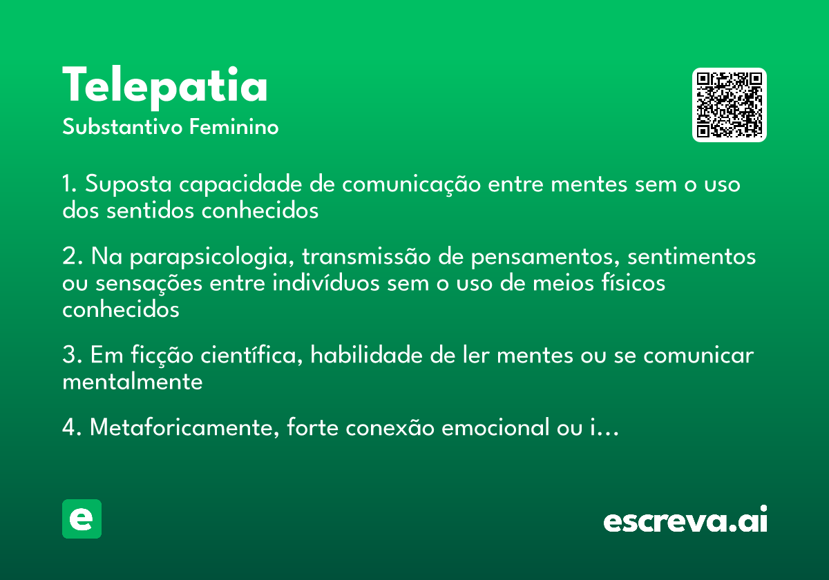 Telepatia sintética conceitos