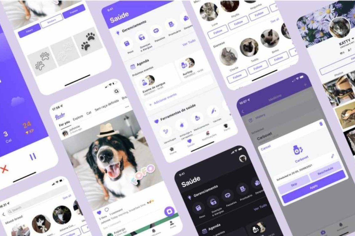 Treinamento de animais via apps