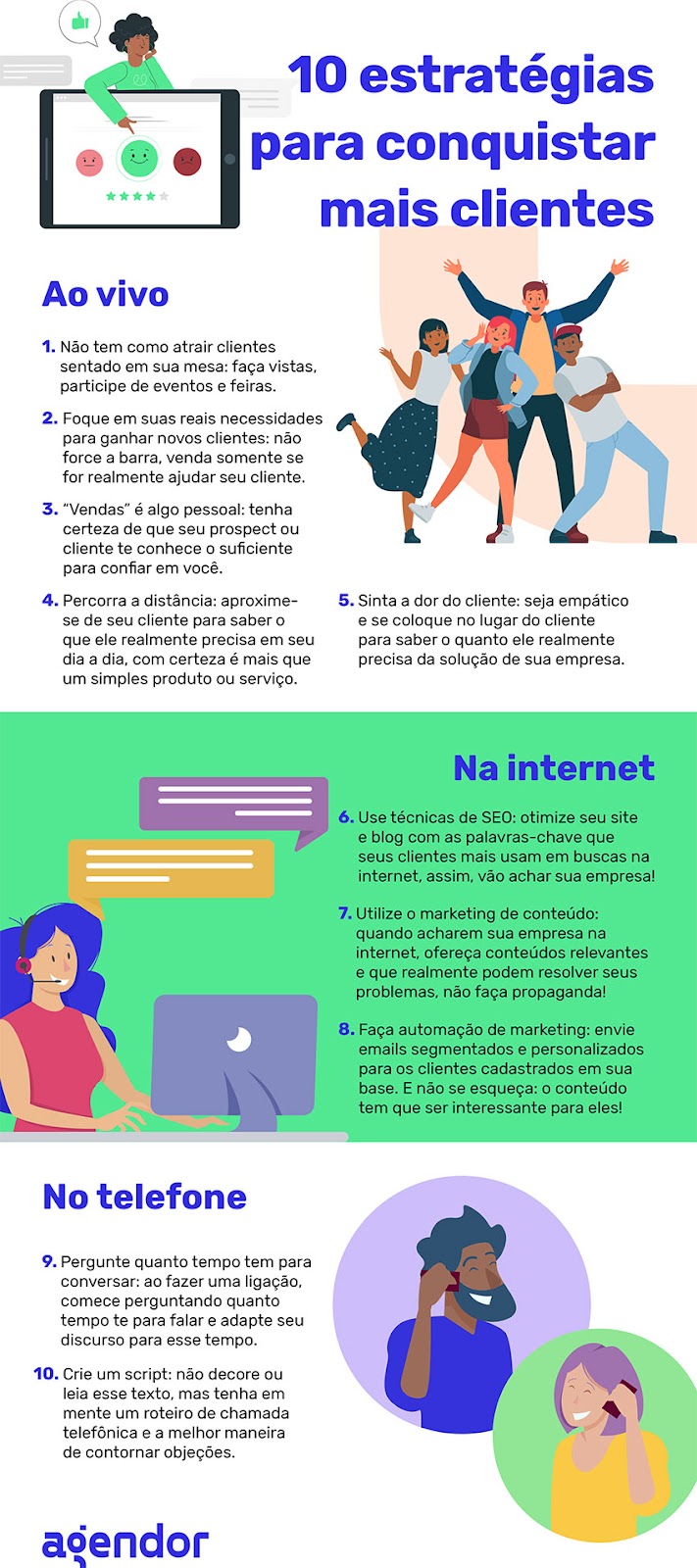 como captar clientes