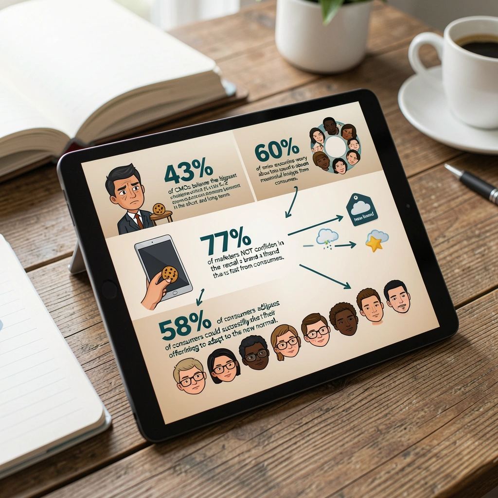 Gráfico com setas apontando para digital, experiências e novas marcas