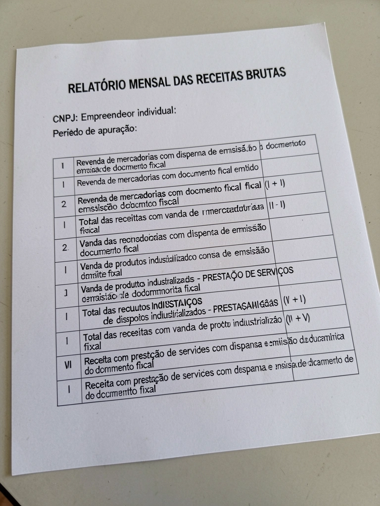 Mesa de escritório com notebook, calculadora e documentos do MEI sobre a mesa