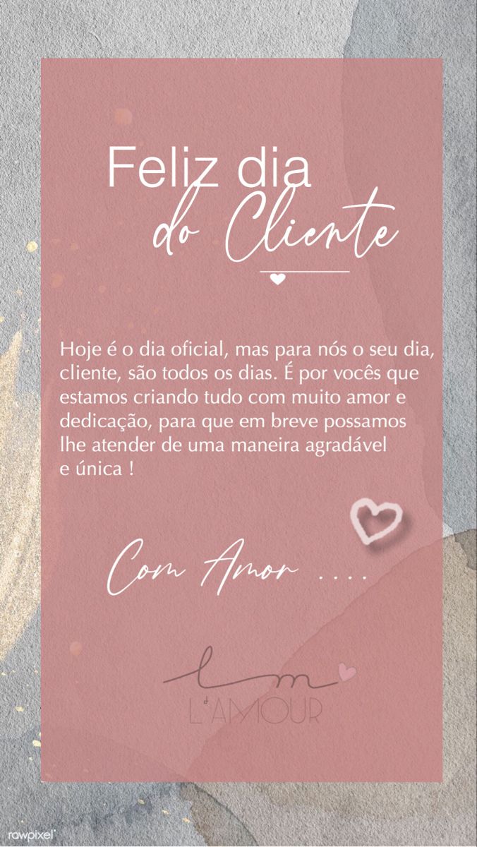 mensagem dia do cliente