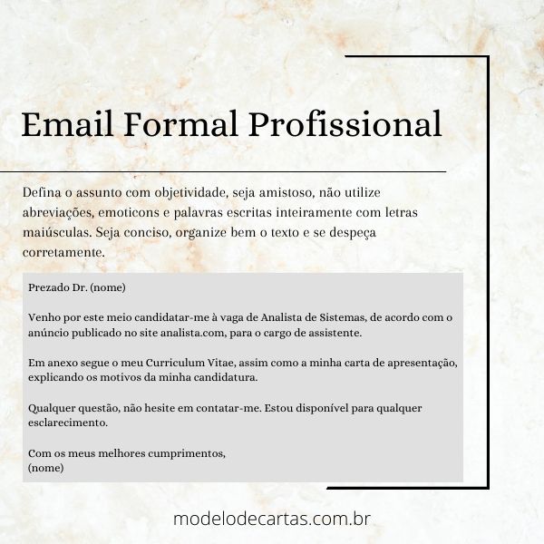 modelos de e-mail profissional
