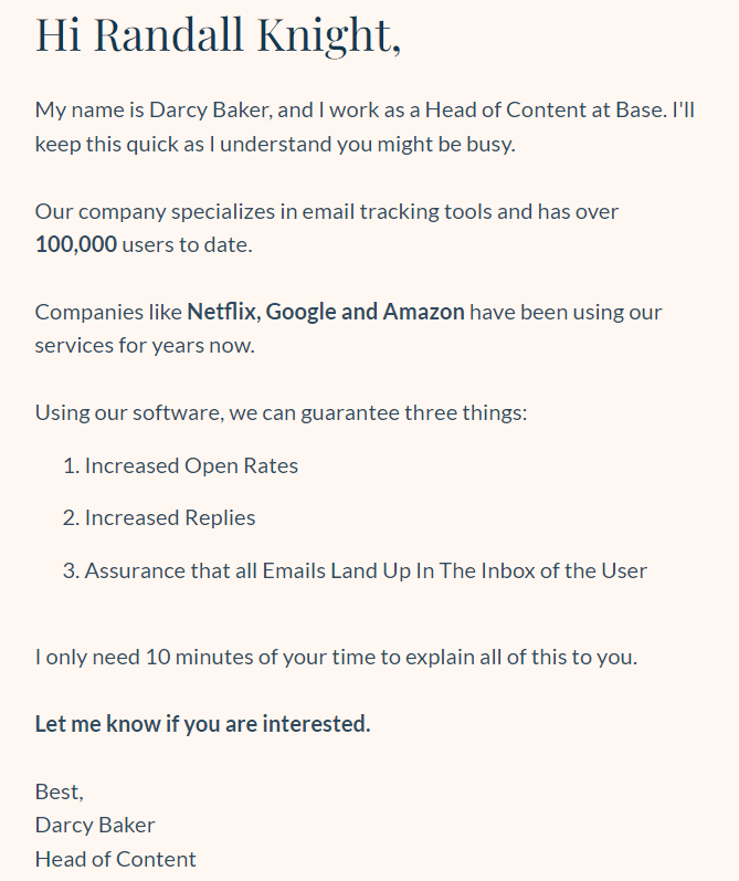 exemplos de e-mail para clientes