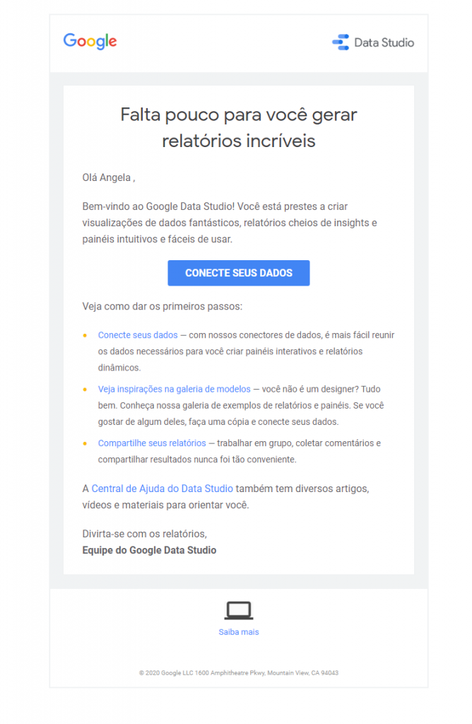 e-mail de resposta rápida