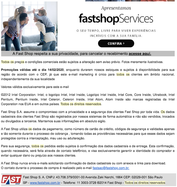 modelos de e-mail profissional