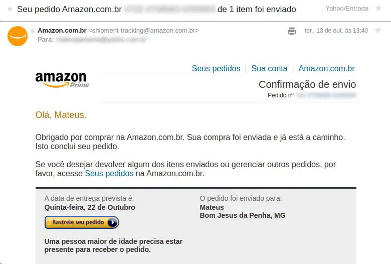e-mail de resposta rápida