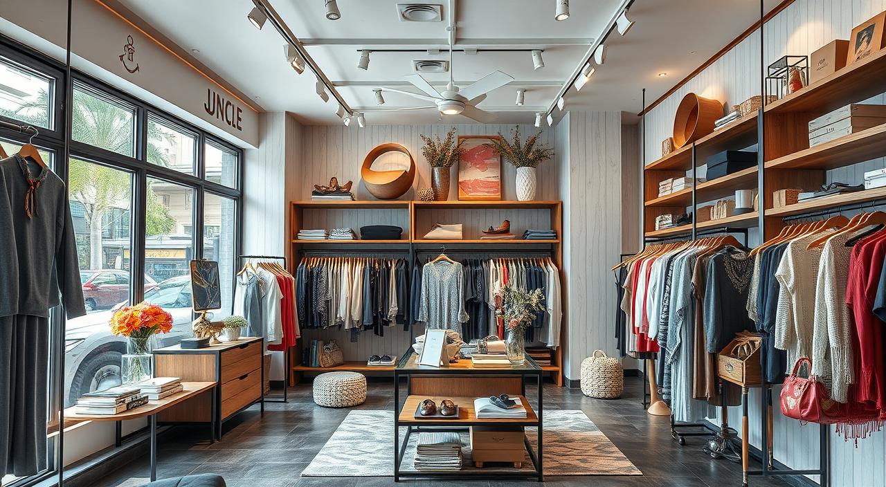 layout de boutique moderna