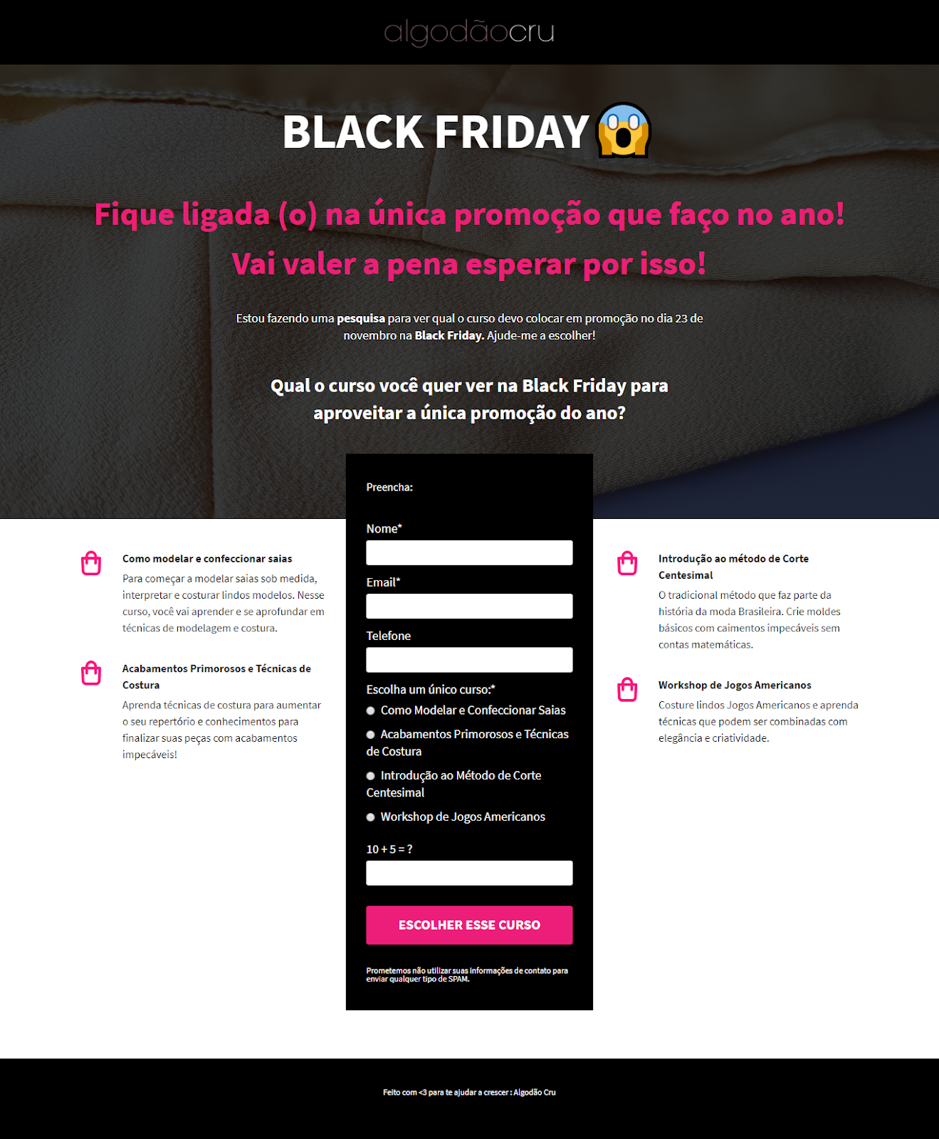 otimização de landing page para vendas