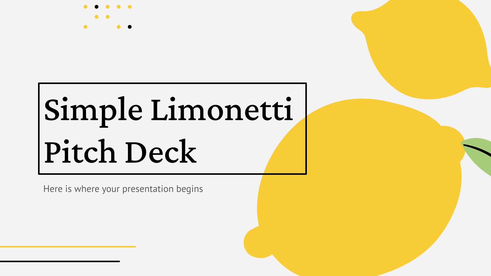 o que colocar em um pitch deck