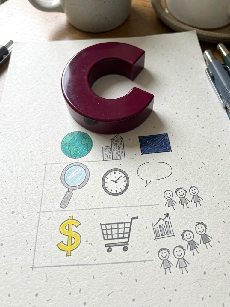 Diagrama com três etapas de qualificação de leads e exemplos práticos em cada fase.