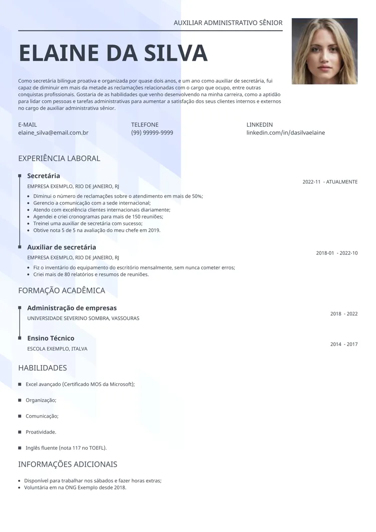 currículo visual