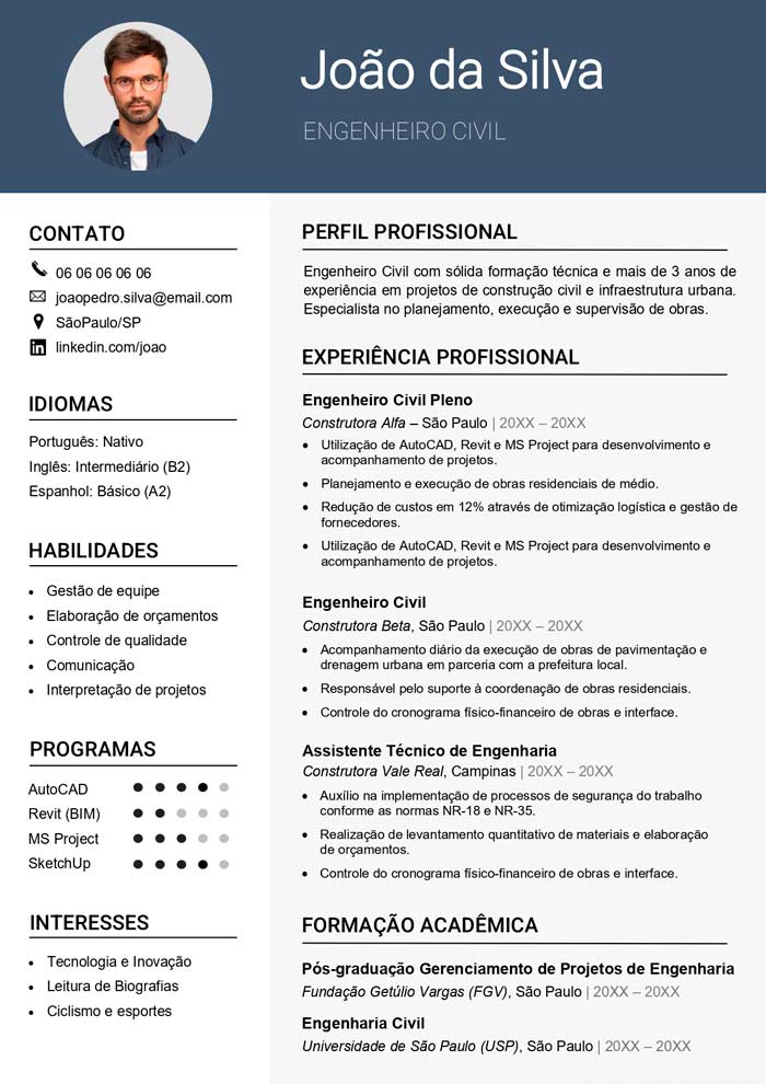 modelos de currículo criativo