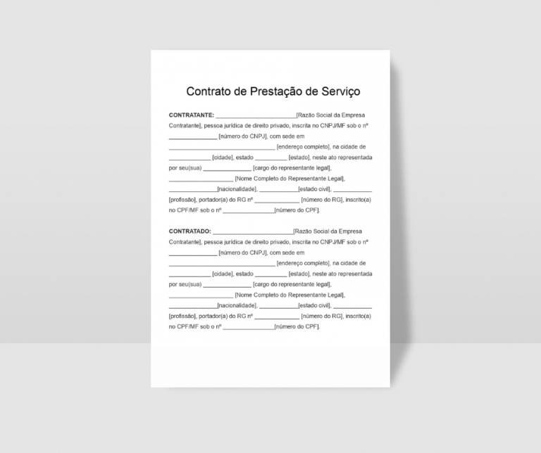 contrato de prestação de serviços online