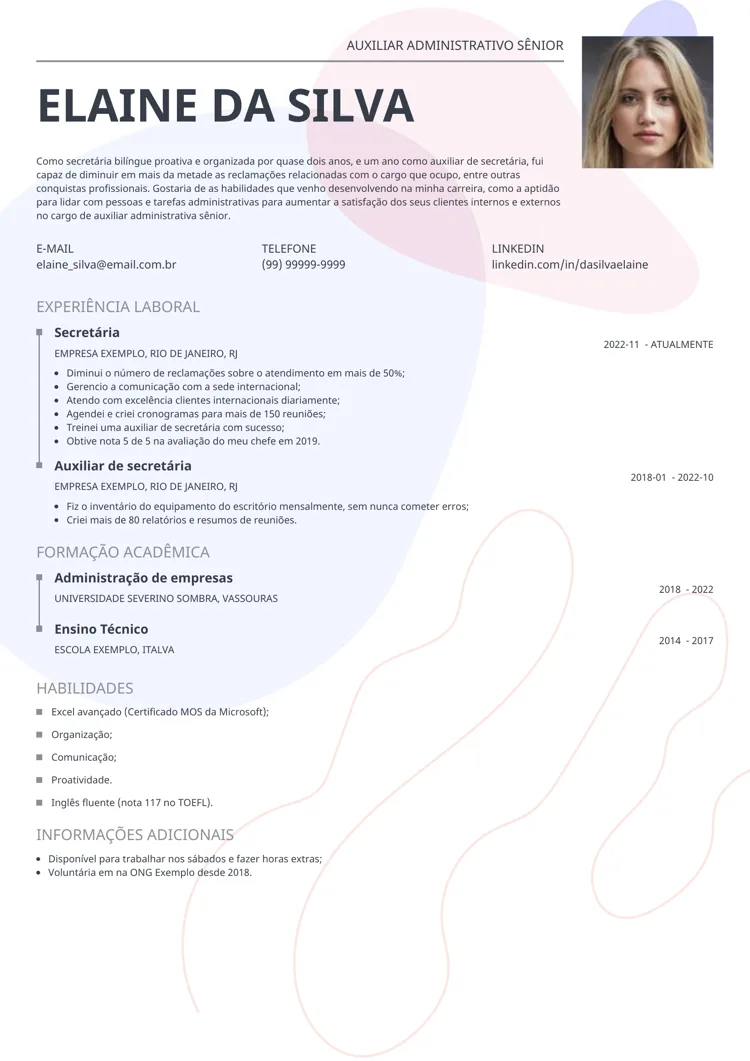 modelos de currículo para preencher