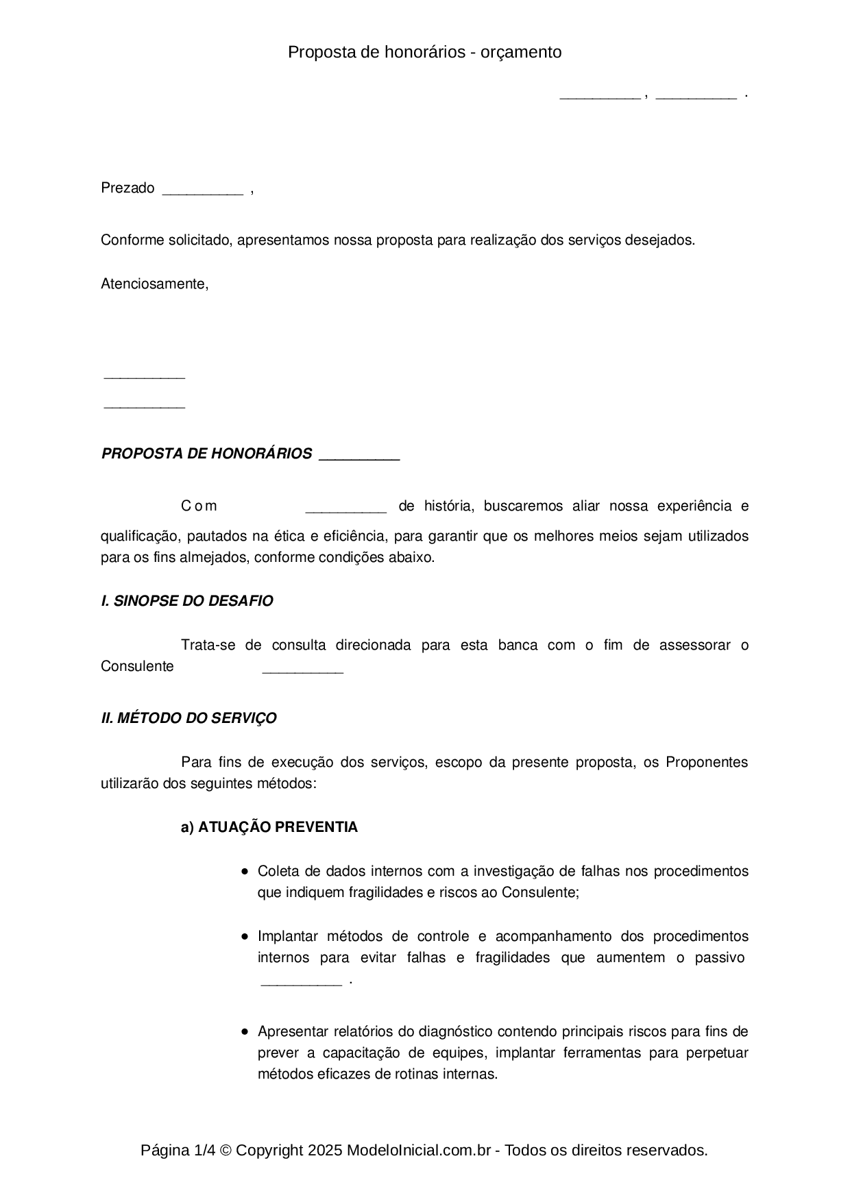 modelos de proposta comercial editáveis word