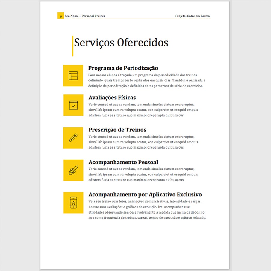modelos de proposta comercial editáveis word