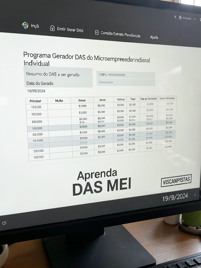 Pessoa pagando boleto do MEI pelo celular, com cartão e documentos sobre a mesa.