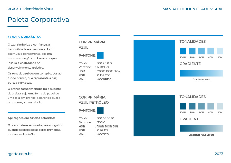 como escolher cores para marca