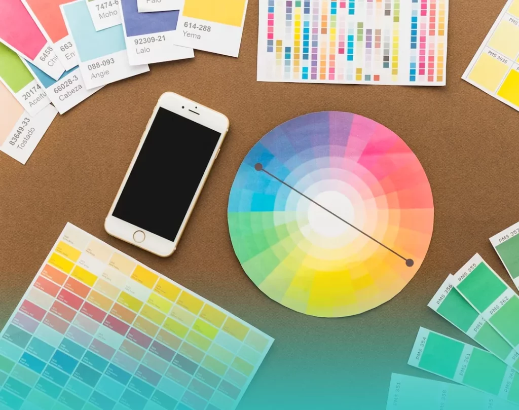 paleta de cores dark mode tech