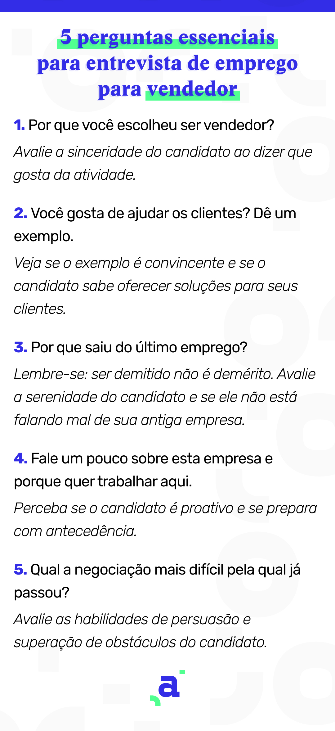 perguntas comuns entrevista de emprego
