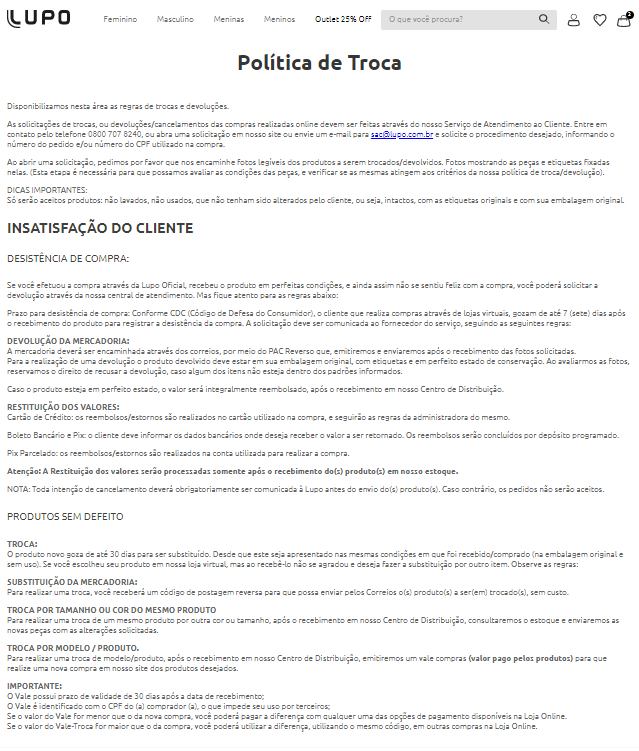 custos de devolução loja virtual
