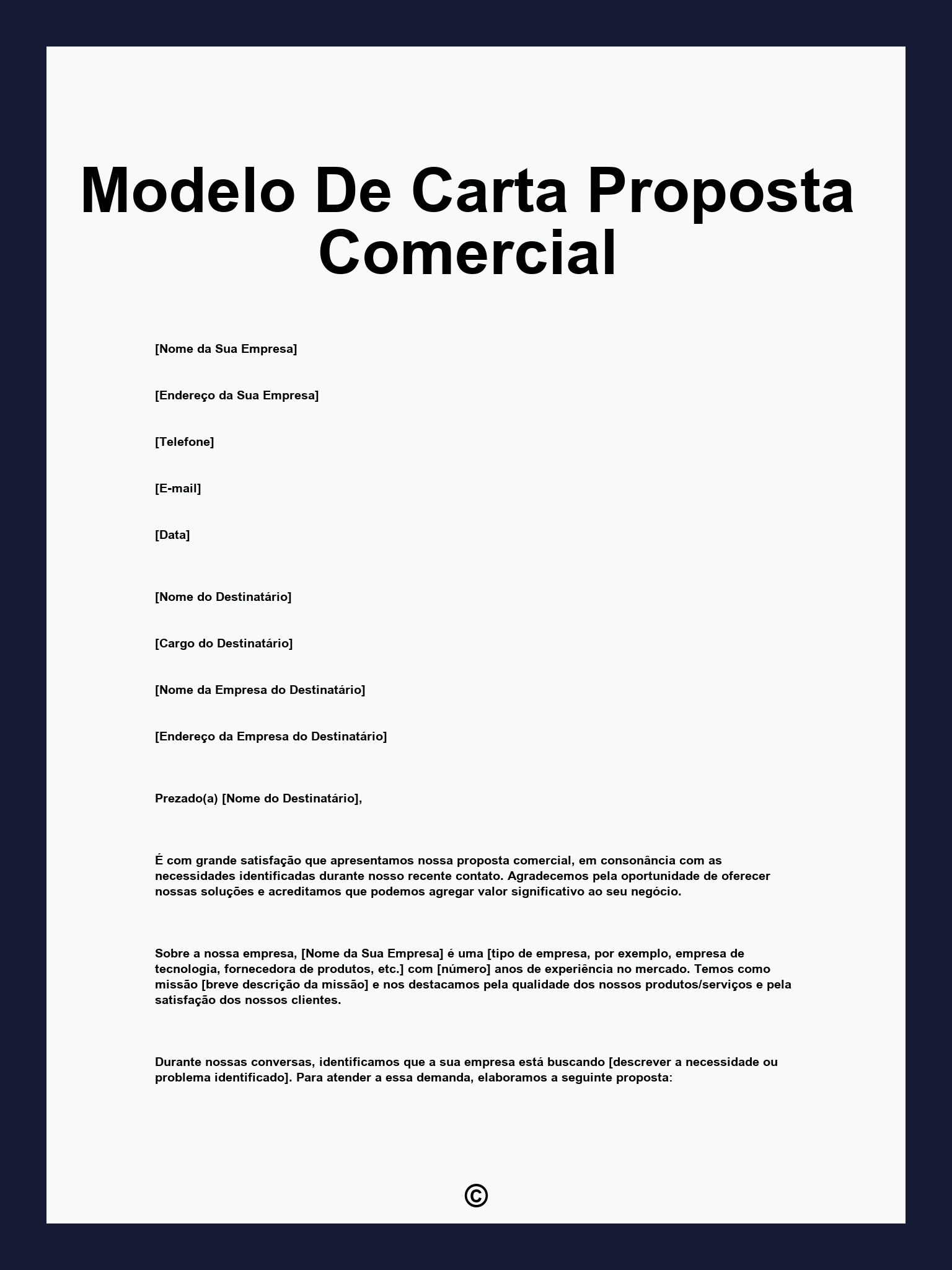 modelos de proposta comercial gratuitos
