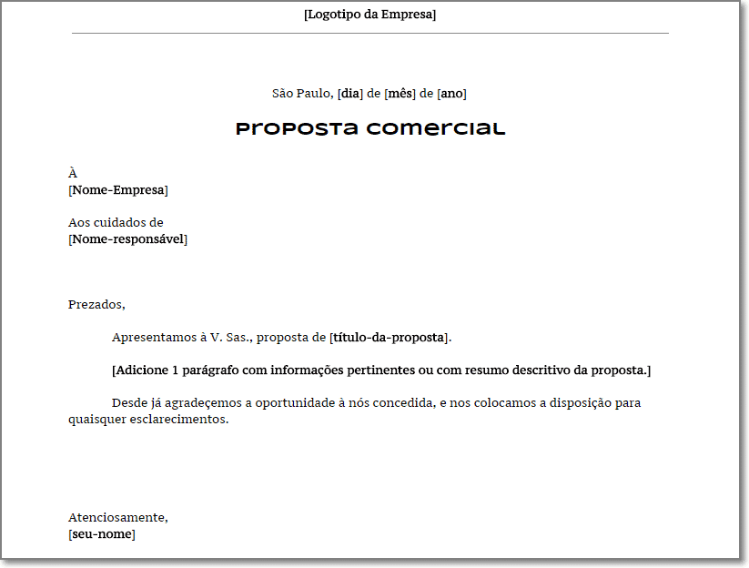 criar proposta comercial online